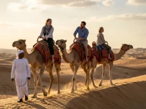 Camel trek Abu Dhabi sunset riders