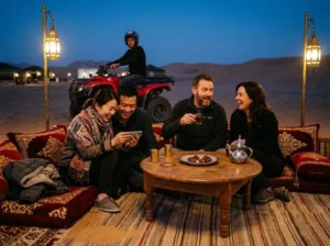Evening desert safari Abu Dhabi VIP seating camp