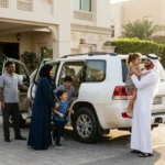 Private car family desert safari Abu Dhabi