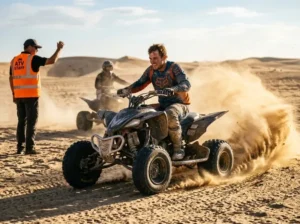 Quad bike tour Abu Dhabi ATV rider dunes