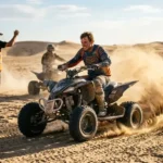 Quad bike tour Abu Dhabi ATV rider dunes