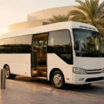 Sharing bus pickup desert safari Abu Dhabi mall