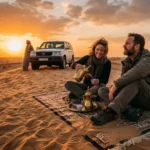 Sundowner dune safari Abu Dhabi sunset arabic coffee